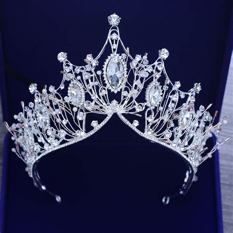european handmade crystal rhinestone tiara crown