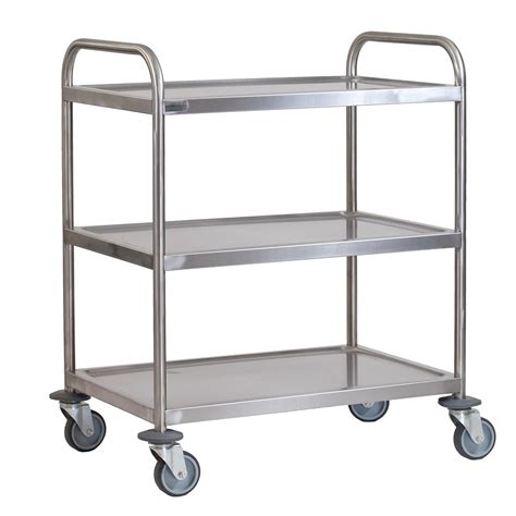 stainless steel  tier trolley small bedford shelving