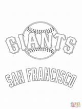 Giants Coloring Francisco San Logo Baseball Pages Mlb Clipart Printable 49ers Drawing Nfl Print Sf Logos Sport Padres Sports Color sketch template