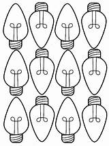 Christmas Coloring Lights Light Bulb Pages Drawing Printable Bulbs String Tree Color Sheets Drawings Line Getdrawings Traffic Gumdrop Holiday Getcolorings sketch template