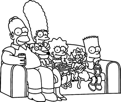 simpsons coloring pages  getdrawings