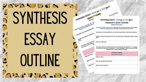 write  perfect synthesis essay outline wexamples