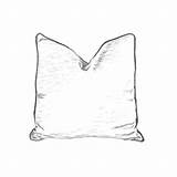 Pillow Sketch Drawing Custom Flat Pill Paintingvalley Cording Bug Drawings Sally Club sketch template