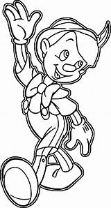 Pinocchio Waving Stromboli Wecoloringpage Clipartmag sketch template
