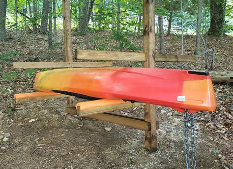 Diy Building A Wood Kayak Rack For Outdoor Storage