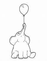 Elefante Elefant Brincando Soprar Bola Balloon Luftballon Hellokids Ballon Malvorlage Tudodesenhos éléphant Ausmalen sketch template
