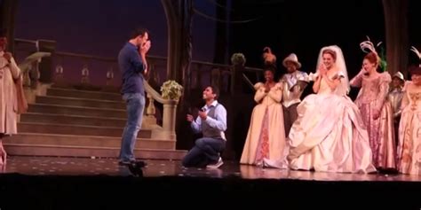 cinderella brings gay couple on stage for romantic