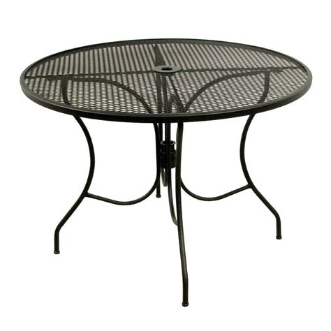 arlington house glenbrook black    mesh patio dining table