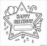 Birthday Pages Decorations Coloring Color Online Happy sketch template
