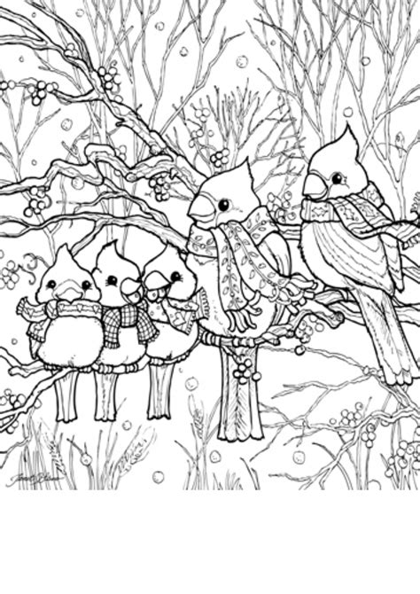 christmas animal coloring pages
