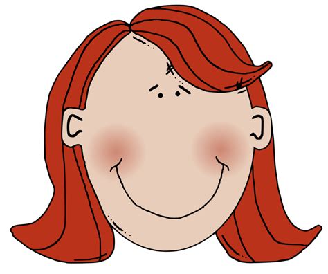 Public Domain Clip Art Image Womans Face With Red Hair