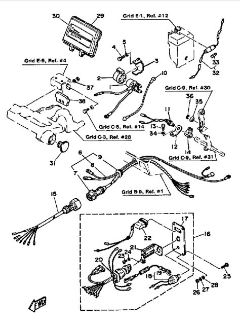 yamaha outboard electrical wiring diagram yamaha engine harness  pin connector perfprotech