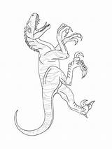 Velociraptor Coloring sketch template