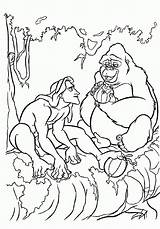 Tarzan Coloring Disney Pages Kala Who Movie sketch template