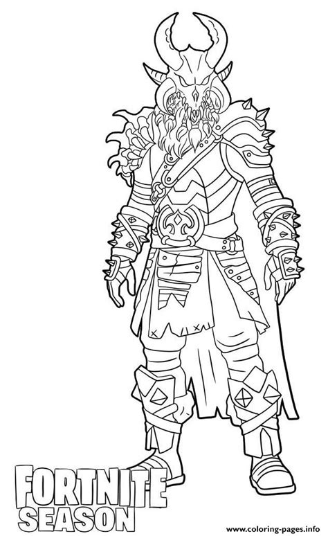 ragnarok skin  fortnite coloring page printable coloring pages