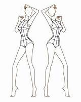 Croquis Croqui Sketches Drawings Desenhar Pesquisa Bocetos Desenhando Figures Delicate Mannequin Figurine Zeichnen Outline Hamstech Proportion Costura sketch template