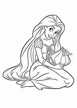 Rapunzel Disney Coloring Pages Tangled Printable Drawing Colorear Para Dibujos Prinzessin Print Girls Imprimibles Kids Zum sketch template