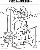 Coloring Pages Bear Fishing Activity Little Donut Cute Maurice Sendak Library Clipart Popular Coloringhome Print sketch template