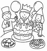 Coloring Birthday Pages sketch template