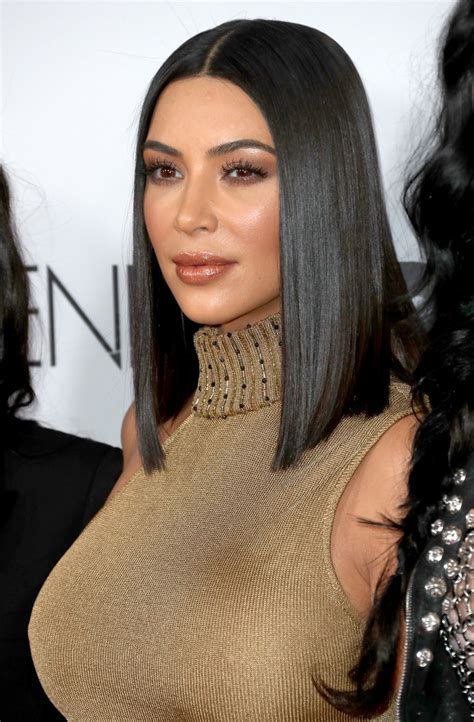 kim kardashian medium straight cut kim kardashian hair