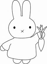 Miffy Holding Printable2 Coloringpages101 sketch template