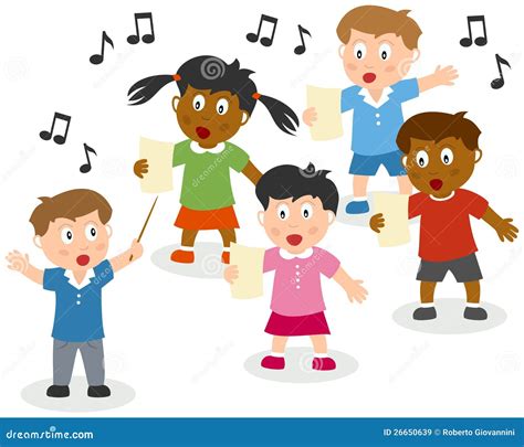 kids singing royalty  stock images image