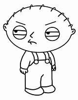 Stewie Griffin Family Guy Coloring Pages Draw Drawing Step Cartoon Printable Open sketch template