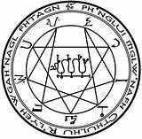 Cthulhu Symbols Lovecraft Nyarlathotep Occult Mythos Cirkle Magik Summoning Lyeh Enneagram Lovecraftian sketch template
