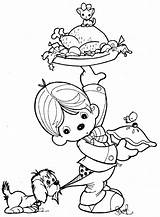 Precious Moments Coloring Pages Drawings Waiter Thanksgiving Printable Bible Drawing Sheets Clown Book Print Family Kids Coloringbook4kids Color Colorear Child sketch template