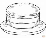 Coloring Cake Chocolate Pages Printable sketch template