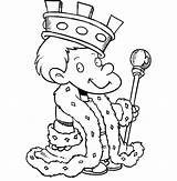 King Little Coloring Pages Color Kids sketch template