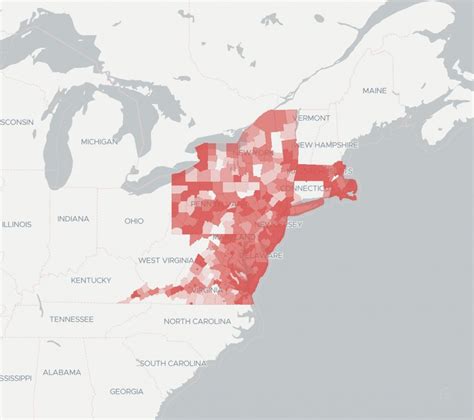 Frontier Internet Coverage And Availability Map Broadbandnow Verizon