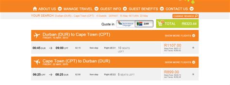 flight prices    blow  mind domestic flights south africa