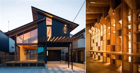 yo irie architects builds  shelf  frame   japanese house  encourage airflow