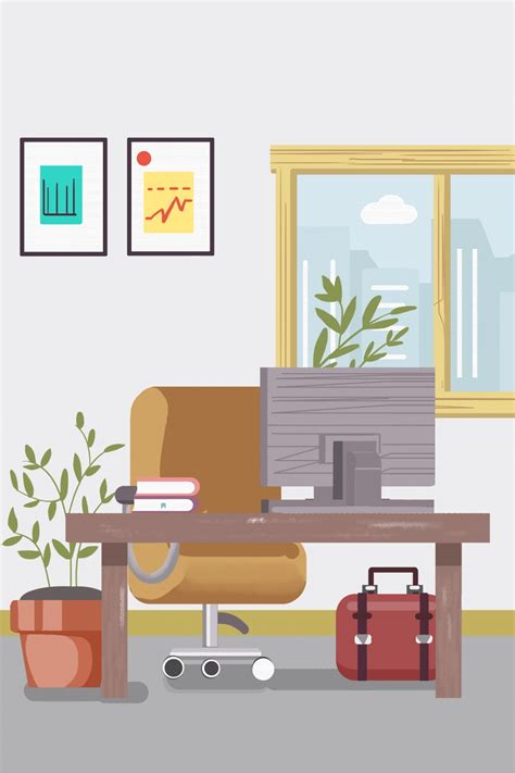 cartoon office  clipart background wallpaper image