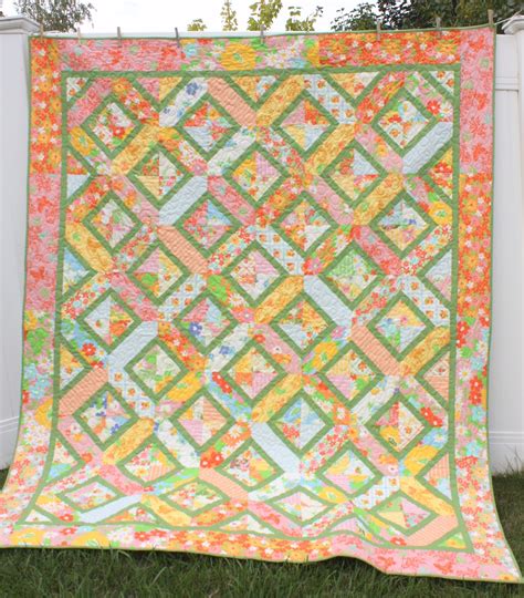 vintage sheet inspired quilt finished diary   quilter  quilt blog