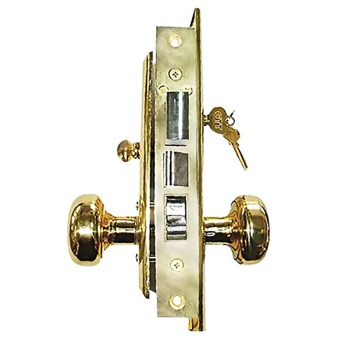 premier lock brass mortise entry  hand door lock set