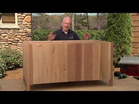 build  deck storage box part  add cladding  trim outdoor