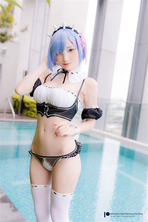 [fantasy factory 小丁] rem swimsuit 33 34 hentai cosplay
