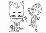 Catboy Pj Coloring Masks Pages Connor Transforms Into Kids Printable Color sketch template