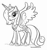 Einhorn Luna Adagio Dazzle Mlp Ausmalbilder sketch template