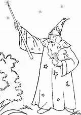 Wizard Merlin Coloring Pages Popular sketch template