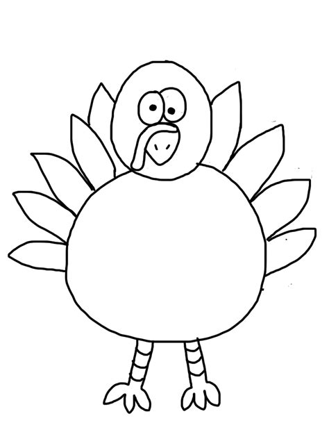 turkey drawing template  getdrawings