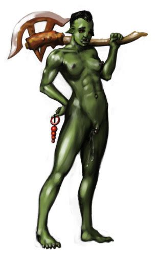 Female Orc Warrior Female Orcs With Axes Luscious