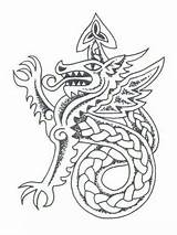 Celtic Dragon Viking Designs Coloring Pages Tattoo Knot Line Tattoos Norse Patterns Symbols Knots Medieval Google Drawings Search Choose Board sketch template