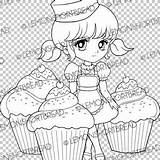 Digi Delight Cupcakes sketch template