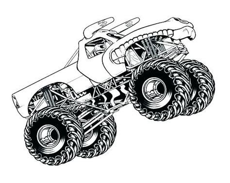 coloring pages monster trucks
