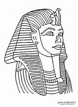 Coloring Tutankhamun Mask Color Printable Egyptian Pages Print Fun Tut King Printables Ancient Masks Printcolorfun Sheets Adult Egypt Sphinx Drawings sketch template