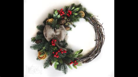 diy christmas decorations     christmas wreath diy christmas wreath tutorial youtube