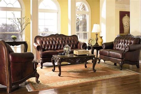 victoria stationary traditional living room furniture set